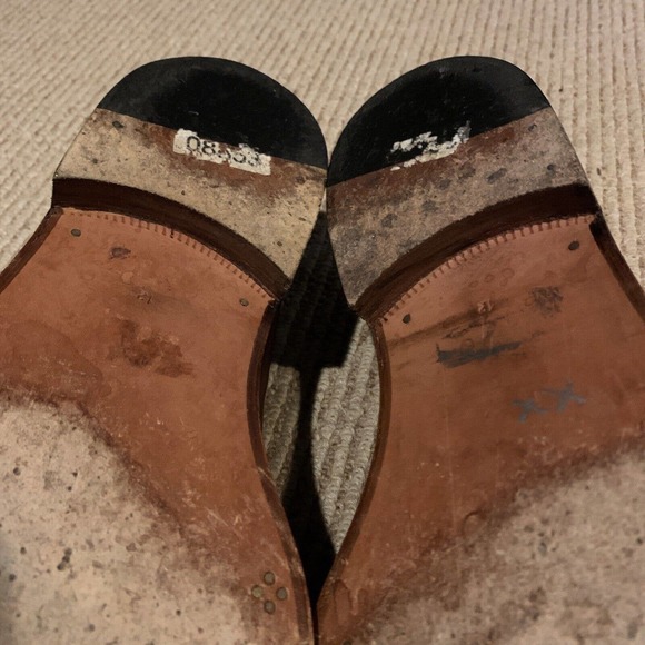 To Boot New York “TESORO” Brown Leather Round Toe Slip On Penny Loafers Size 12 - Picture 8 of 9